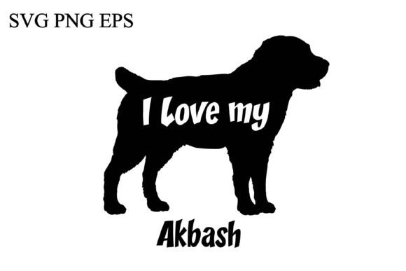 Akbash I Love My Dog Silhouette Review