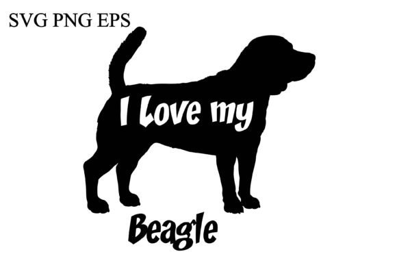 Beagle I Love My Dog Vector Review