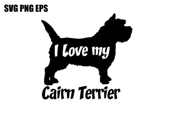 Cairn Terrier I Love My Dog Vector