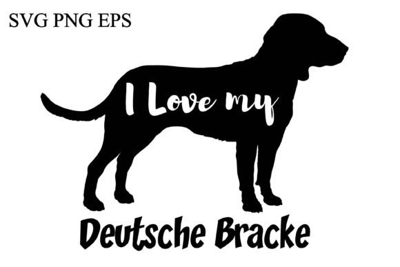 Deutsche I Love My Dog Vector
