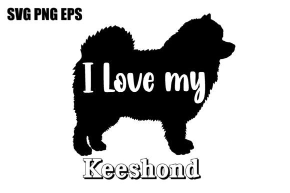 Keeshond I Love My Dog Design