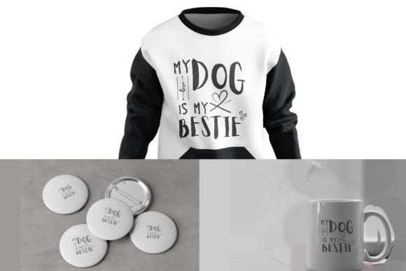 My Dog is My Bestie POD SVG Design