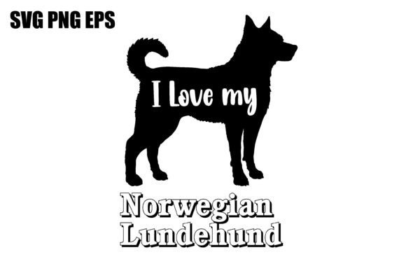 Norwegian Lundehund I Love My Dog Vect