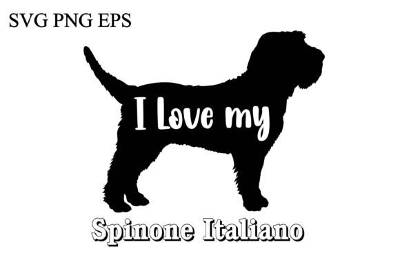 Spinone Italiano I Love My Dog